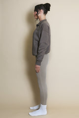 Half Zip Santa Monica Sweatshirt in Brown