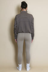Half Zip Santa Monica Sweatshirt in Brown