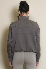Half Zip Santa Monica Sweatshirt in Brown