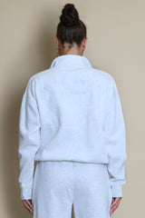 Half Zip Santa Monica Sweatshirt in Grey