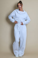 Iconic Hooded Zip Through Sweatshirt In Grey
