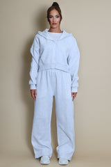 Iconic Hooded Zip Through Sweatshirt In Grey