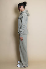 Manhattan Oversized Relaxed Hoodie In Sage Green
