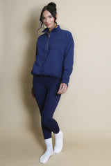 Half Zip Santa Monica Sweatshirt in Aegean Blue