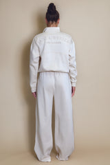 Half Zip Santa Monica Sweatshirt in Beige