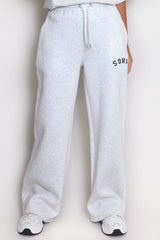 Soho Wide Leg Joggers In Grey