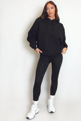 Stylist Embossed Oversized Hoodie In Black