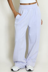 Wide Leg Joggers In Lilac