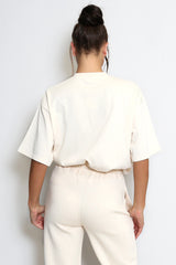 Iconic Embroidered T-Shirt In Beige