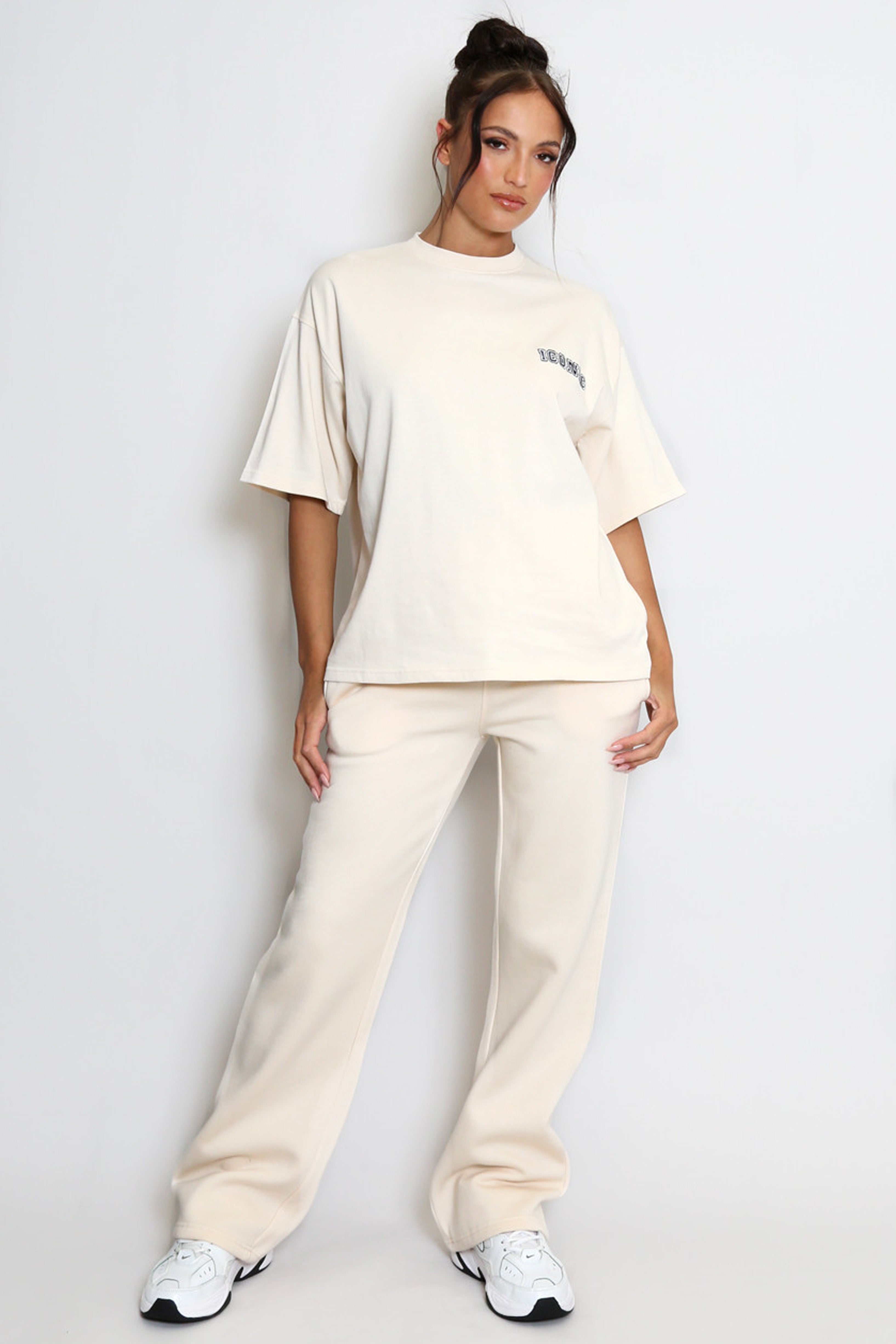 Iconic Embroidered T-Shirt In Beige
