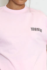 Iconic Embroidered T-Shirt In Pink