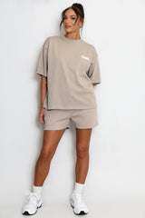 Iconic Embroidered T-Shirt In Taupe