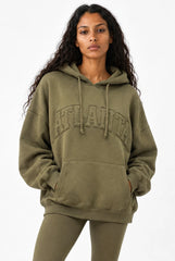Atlanta Oversized Hoodie in Burnt Olive