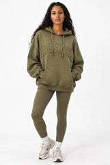 Atlanta Oversized Hoodie in Burnt Olive