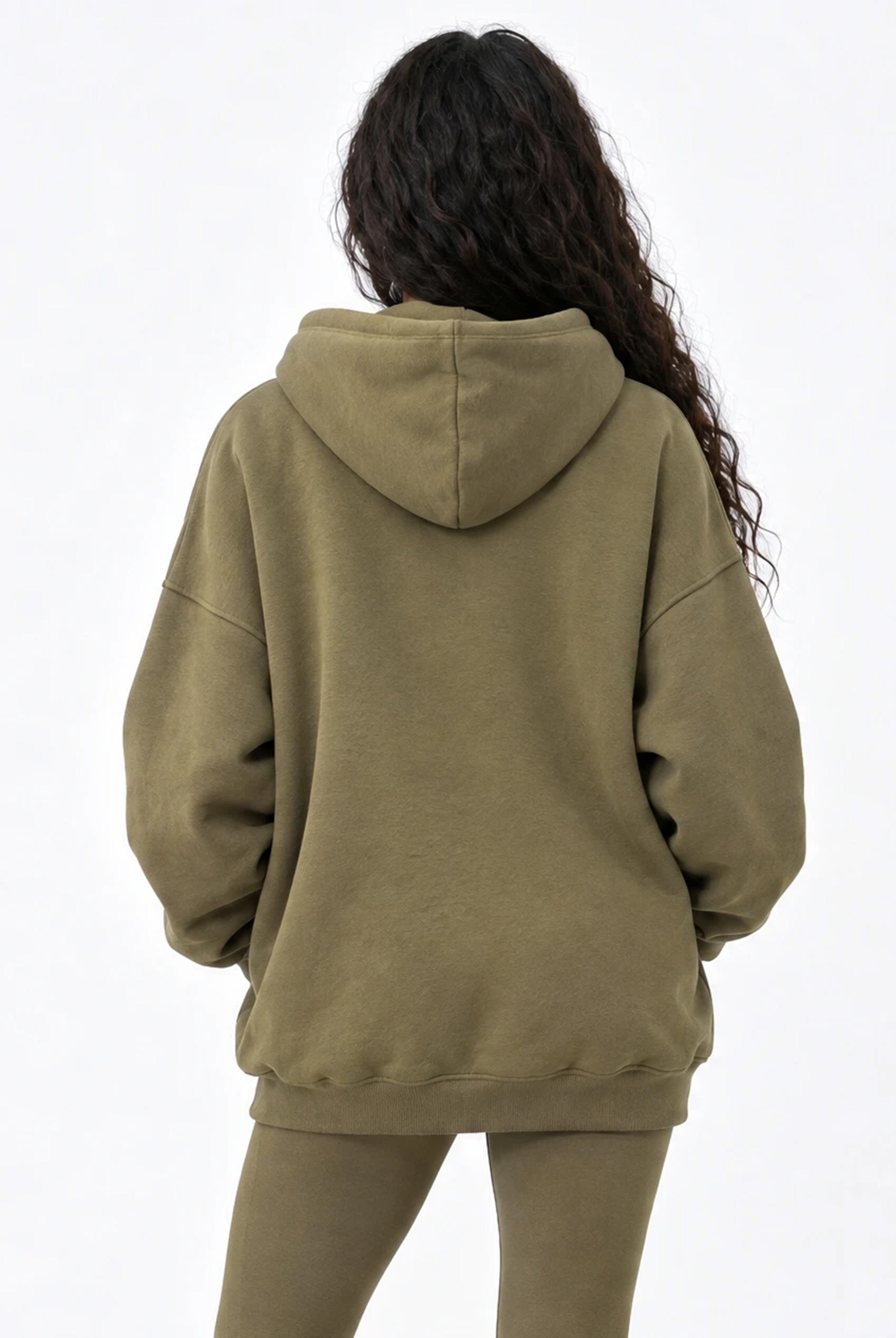 Atlanta Oversized Hoodie in Burnt Olive