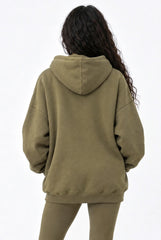 Atlanta Oversized Hoodie in Burnt Olive