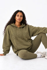 Atlanta Oversized Hoodie in Burnt Olive