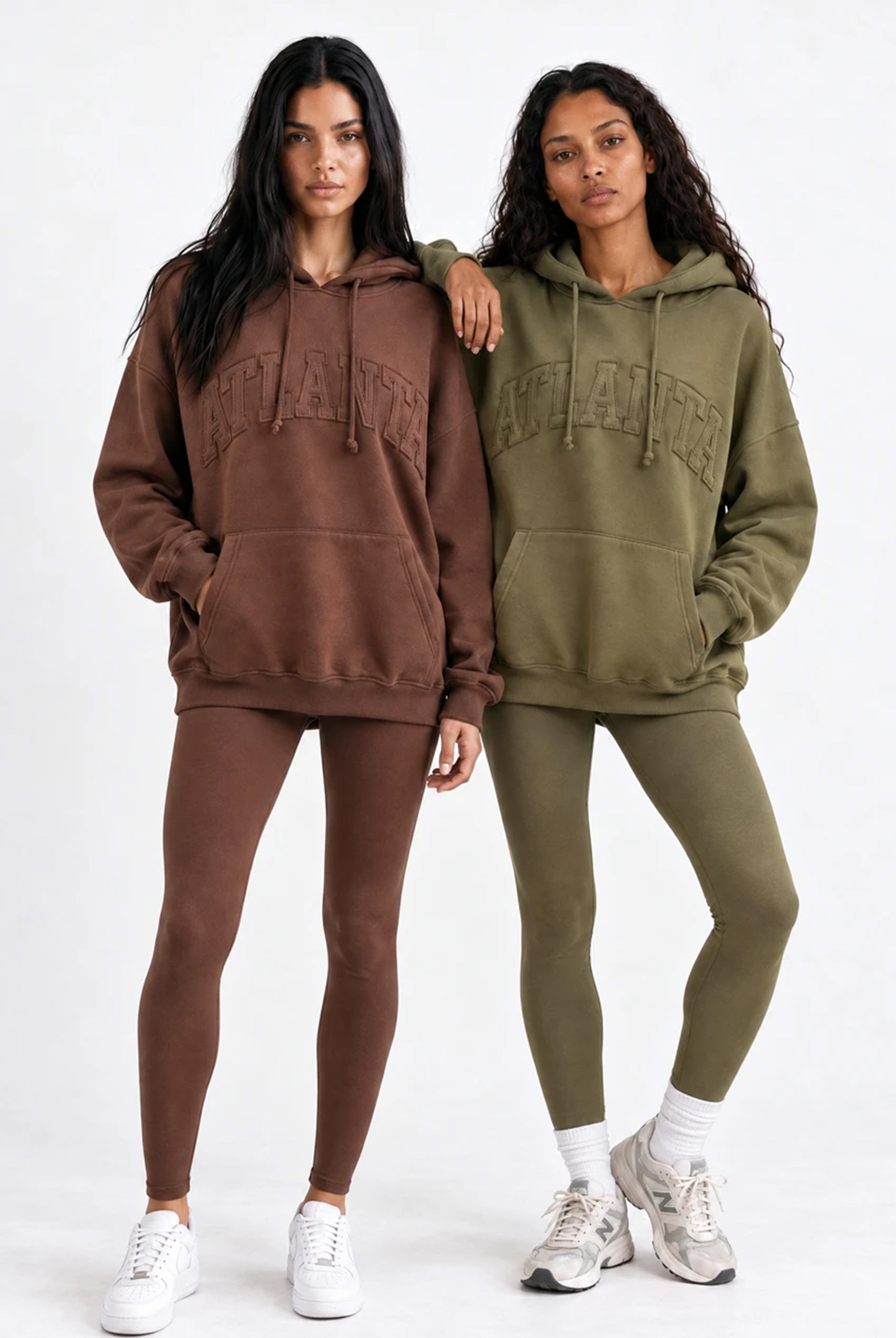 Atlanta Oversized Hoodie in Chocolate Brown