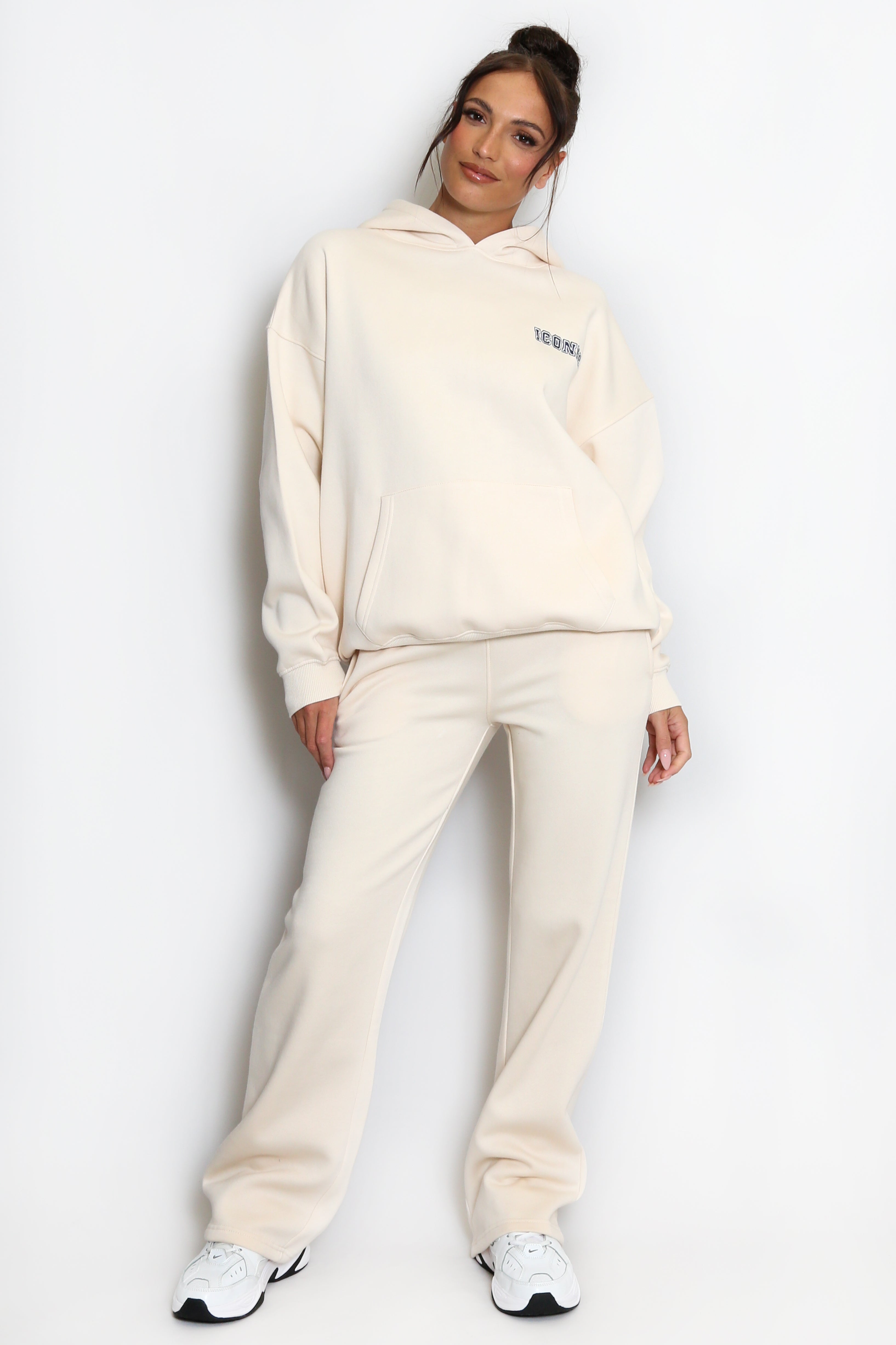 Iconic Sport Hoodie In Beige