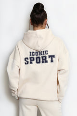 Iconic Sport Hoodie In Beige