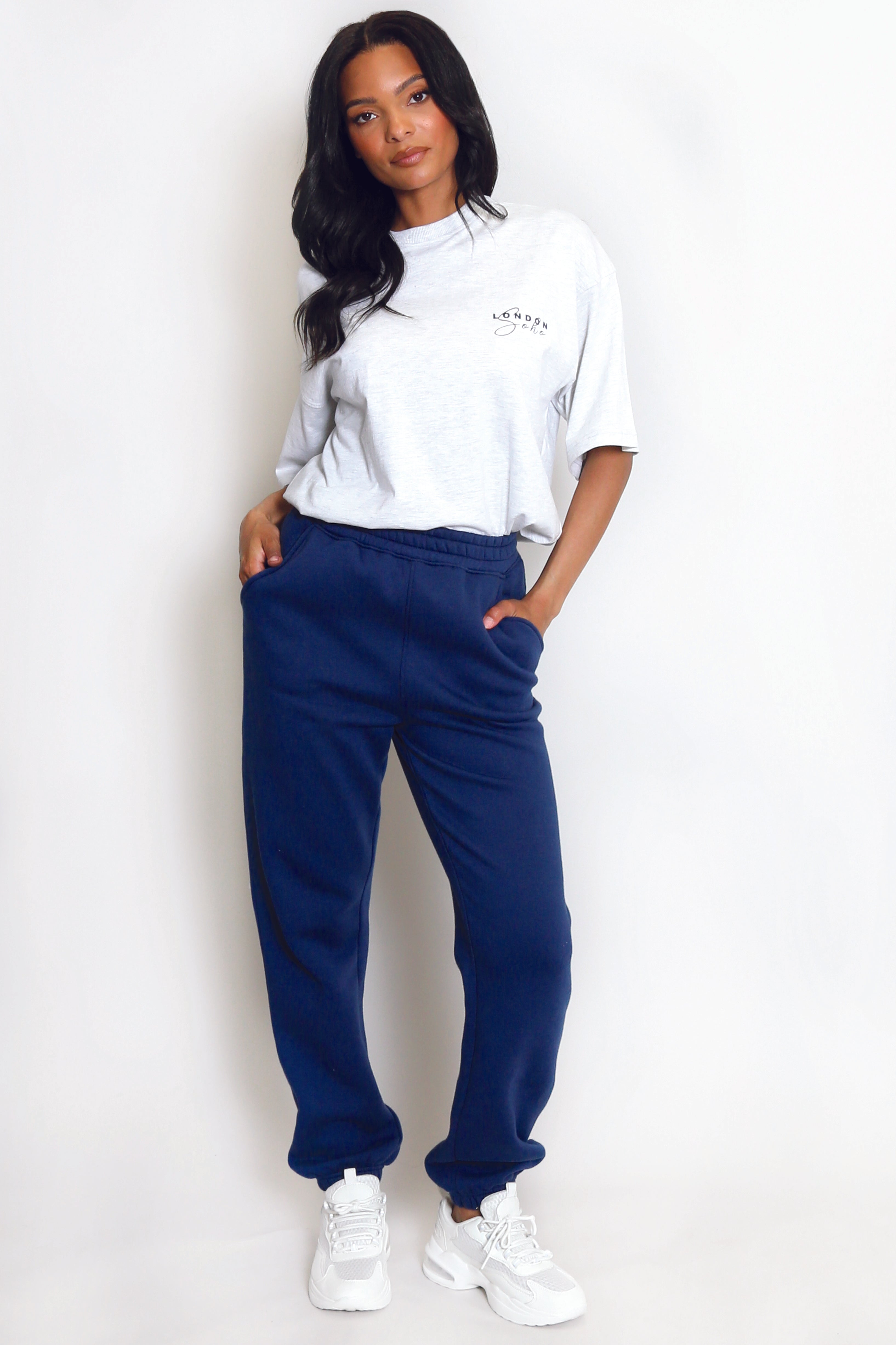 Soho London Printed T-Shirt In Grey