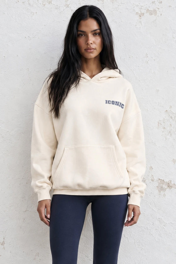 Iconic Sport Hoodie In Beige