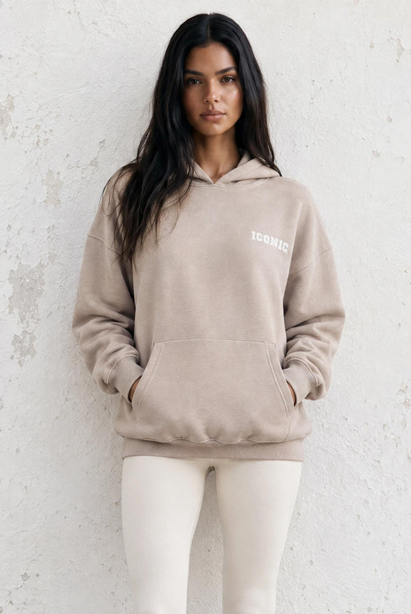 Iconic Sport Hoodie In Taupe
