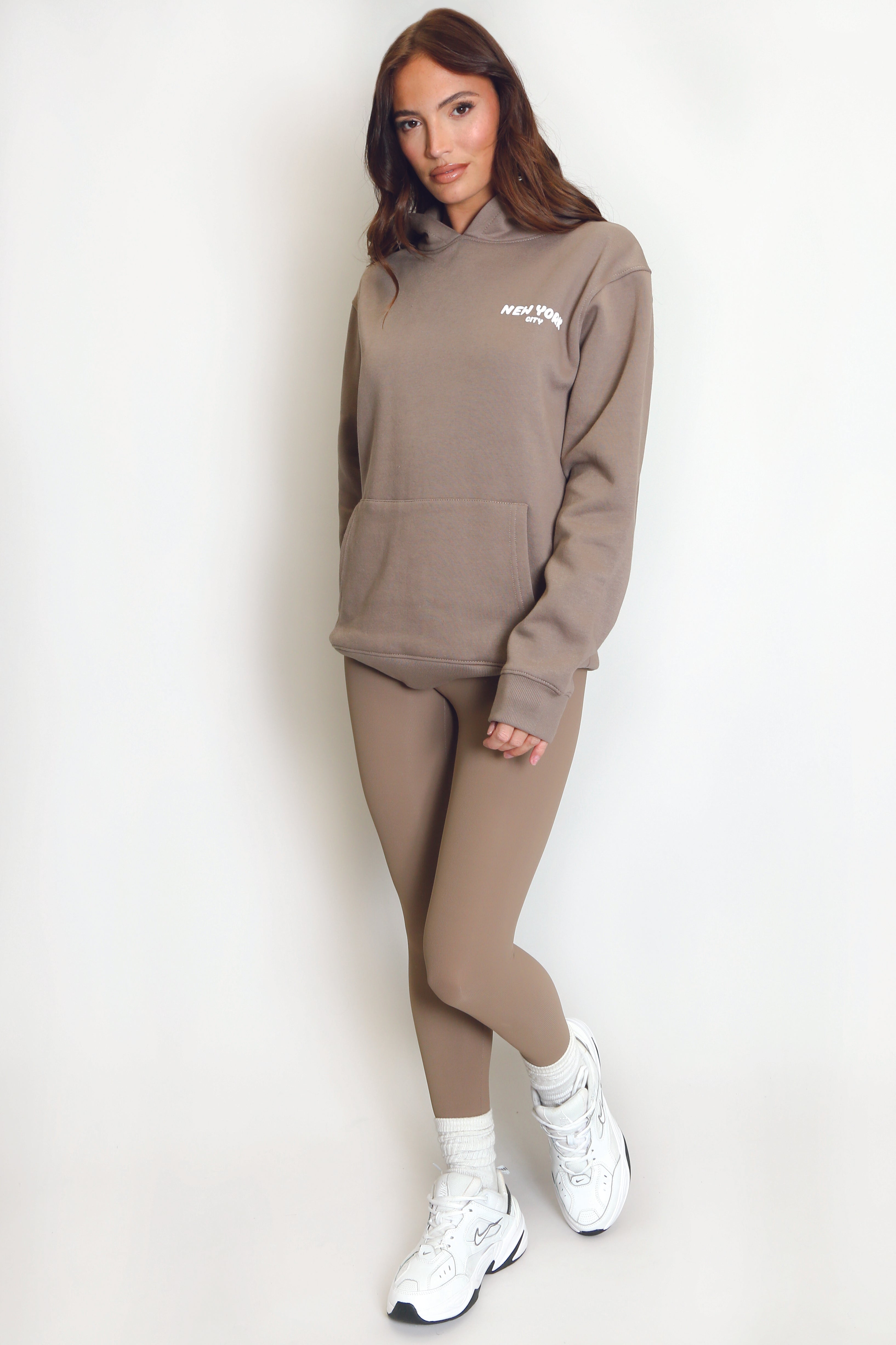 Mushroom New York Bubble Slogan Hooded Sweatshirt