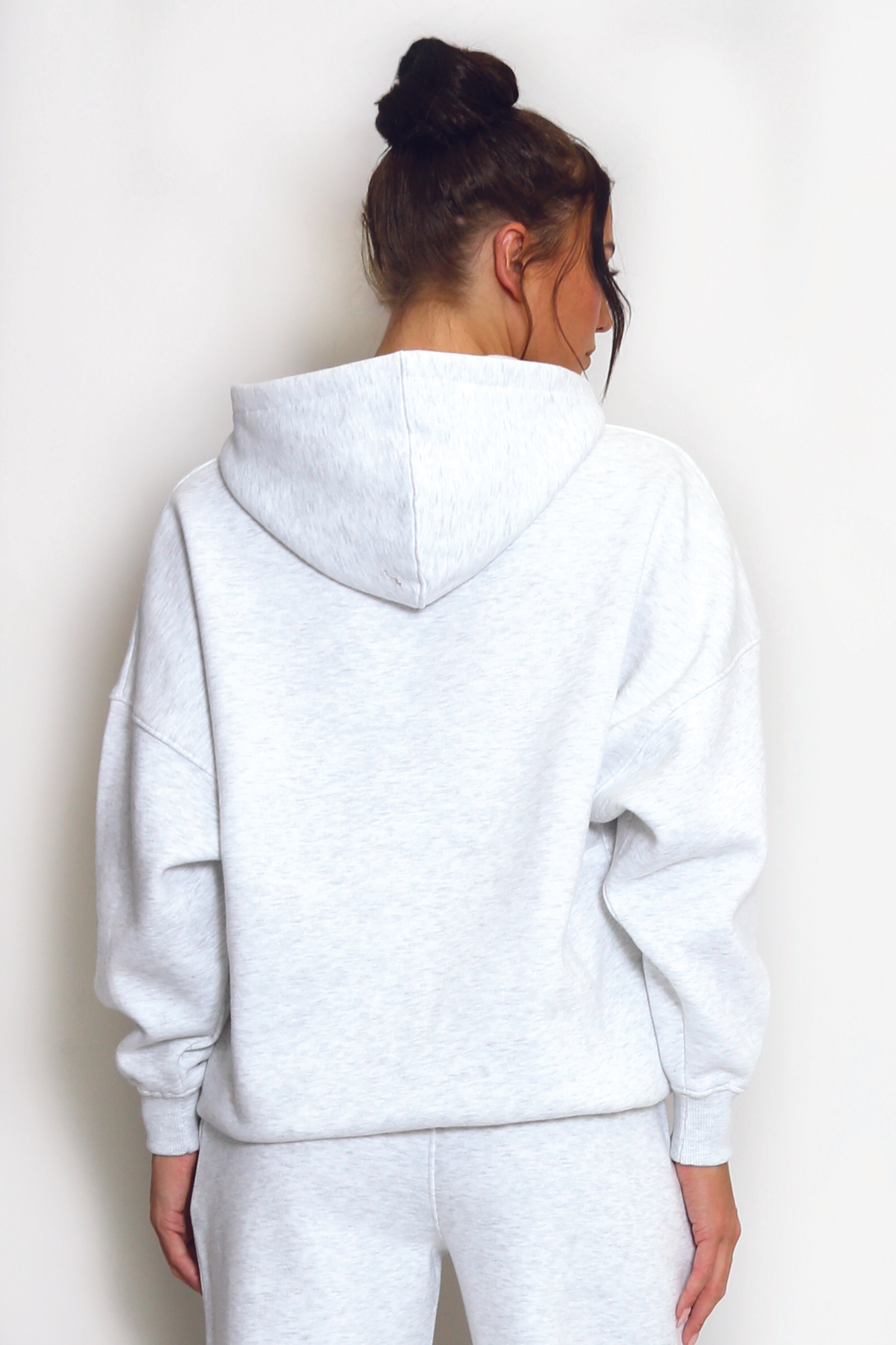 SOHO Slogan Hooded Sweatshirt in Grey