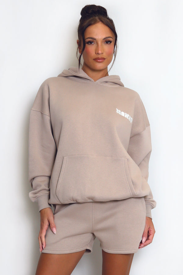 Iconic Sport Hoodie In Taupe