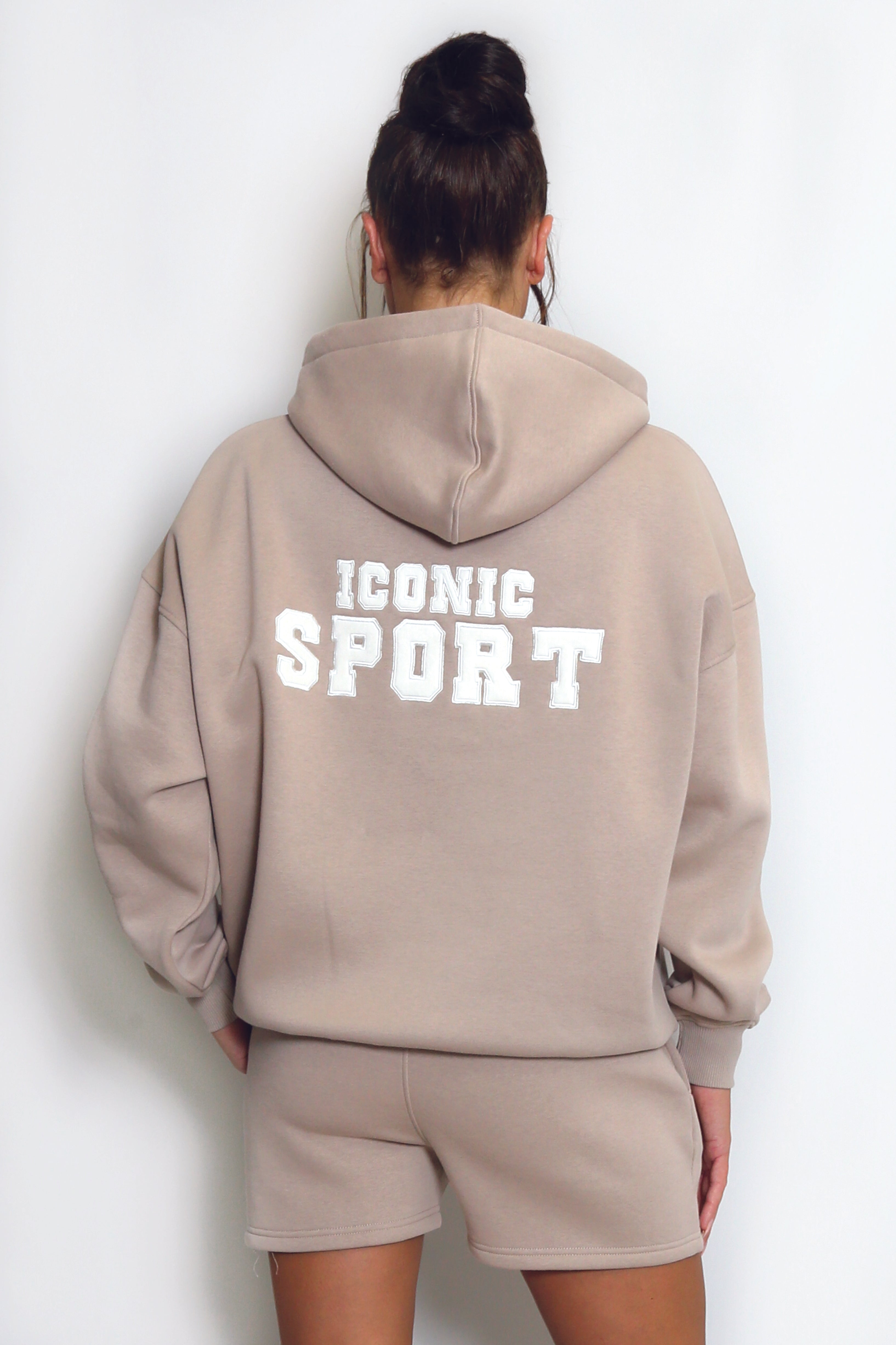 Iconic Sport Hoodie In Taupe